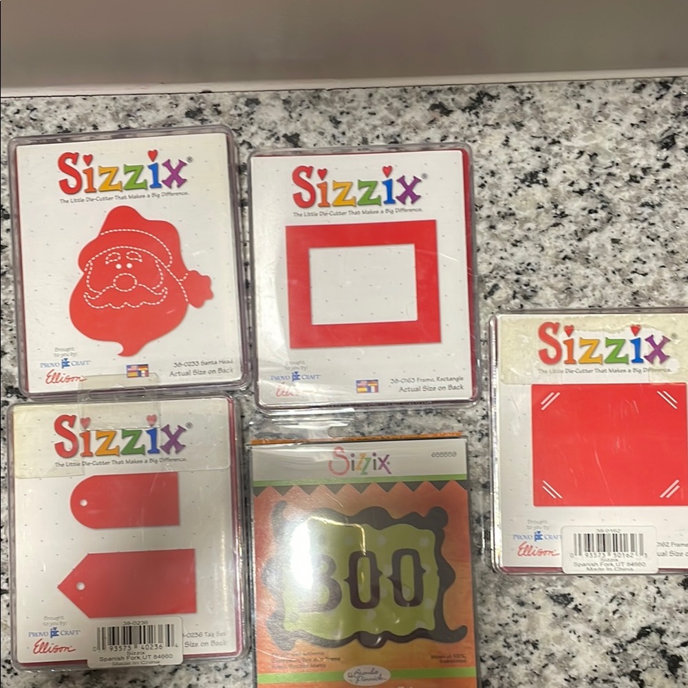 Sizzix Red Craft Die Set